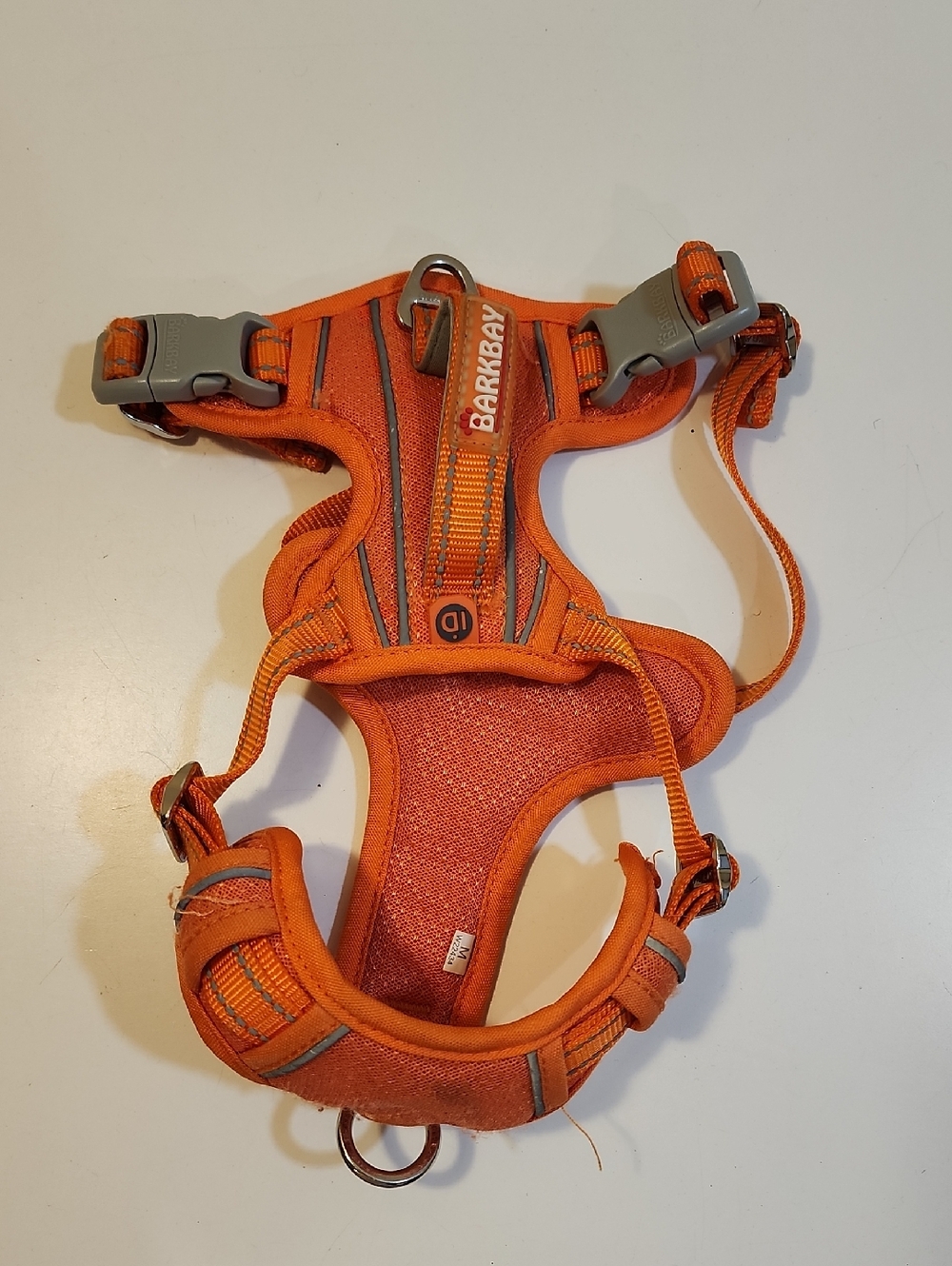 Barkbay Orange Reflective Dog Harness Sz M
